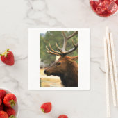 雄エルク スタンダードカクテルナプキン (インサイチュ)