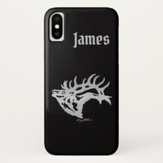雄エルク iPhone X ケース
