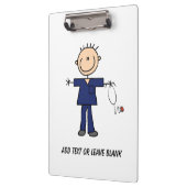 雄カスタム線図形ナース補助クリップボード クリップボード (左)