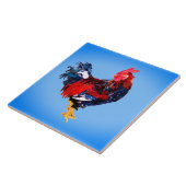 雄ガリン科オンドリ タイル (側面)