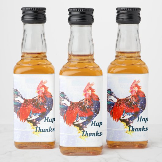 雄ガリン質オンドリパーソナライズされたスタ リキュールボトルラベル (ボトル)