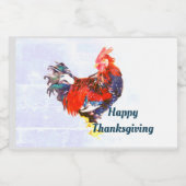 雄ガリン質オンドリパーソナライズされたスタ リキュールボトルラベル (シングルラベル)