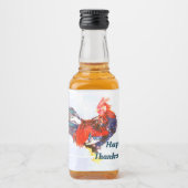 雄ガリン質オンドリパーソナライズされたスタ リキュールボトルラベル (正面)