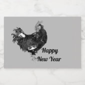 雄ガリン質オンドリパーソナライズされたスタ リキュールボトルラベル (シングルラベル)