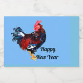 雄ガリン質オンドリパーソナライズされたスタ リキュールボトルラベル (シングルラベル)