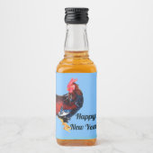 雄ガリン質オンドリパーソナライズされたスタ リキュールボトルラベル (正面)