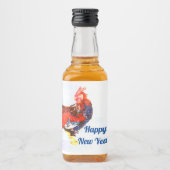 雄ガリン質オンドリパーソナライズされたスタ リキュールボトルラベル (正面)