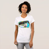 雄クジャクの日光浴 Tシャツ (正面フル)