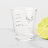 雄グラックブラックバードショットガラス ショットグラス (裏面)