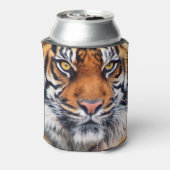 雄シベリアのトラ絵を描の写真 缶クーラー (缶裏面)