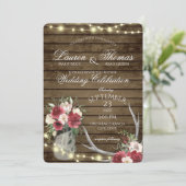 〔雄ジカの〕枝角とストリングライツバ素朴ルガンディフローラI 招待状 (スタンド正面)