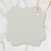 〔雄ジカの〕枝角とバラピンクサンキューラベル フェイバータグ (裏面)