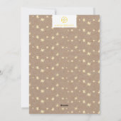 〔雄ジカの〕枝角とパインホリデーフォトカード シーズンカード (裏面)