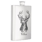 (雄ジカの)枝角のシカが付いているMongramの雄鹿の頭部 フラスク (右)