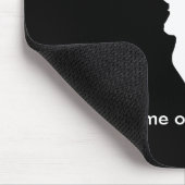 (雄ジカの)枝角を搭載する白い雄鹿の頭部 マウスパッド (コーナー)