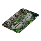 〔雄ジカの〕枝角アーチジャクソンホールワイオミング旅行 マグネット (左側)