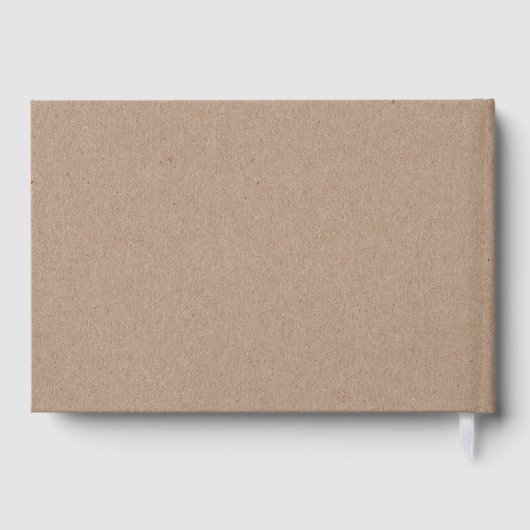 〔雄ジカの〕枝角フローラモノグラム結婚ボホのゲストブック ゲストブック (裏面)