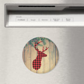 〔雄ジカの〕枝角付き鹿葉頭 マグネット (インサイチュ (食洗機))