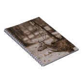 〔雄ジカの〕枝角付き鹿 ノートブック (右側)