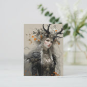 〔雄ジカの〕枝角異教のを持つ女神 ポストカード (スタンド正面)