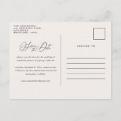 〔雄ジカの〕枝角素朴が海軍のバーゴーニュ·フローラの脚結婚本を作る 案内ポストカード (裏面)