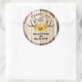 〔雄ジカの〕枝角素朴スンフラワーズカントリーウェディング ラウンドシール (バッグ)