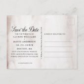 〔雄ジカの〕枝角素朴ブルゴーニュフローラ日付を保存 案内ポストカード (裏面)