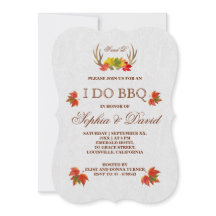 〔雄ジカの〕枝角素朴秋ボホI do BBQ招待状