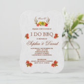 〔雄ジカの〕枝角素朴秋ボホI do BBQ招待状 招待状 (スタンド正面)