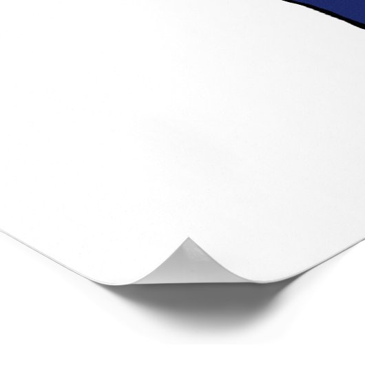 雄スティック図ナース – 青 ポスター (角)