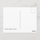 雄トルコのポートレート ポストカード (裏面)