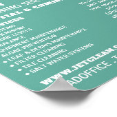 雄バザーポートレート、スイミングプールクリーニング ポスター (角)