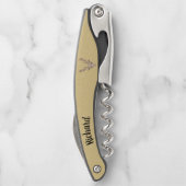 雄バックディアヘッド大〔雄ジカの〕枝角タン ソムリエナイフ (裏面)