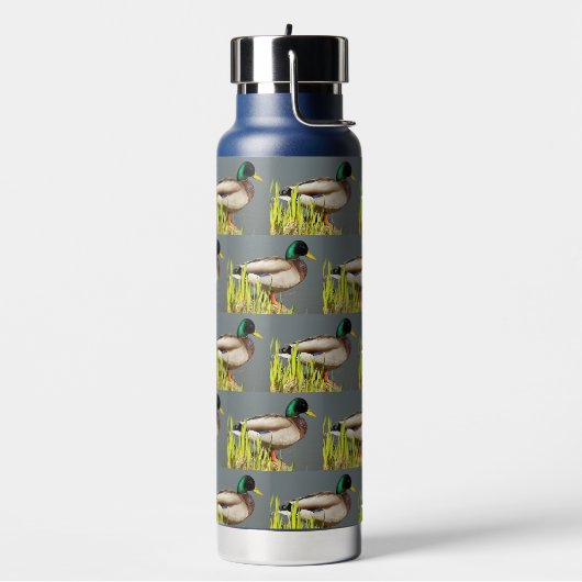 雄マガモ柄 ウォーターボトル (左面)