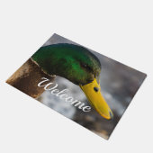 雄マラードポートレートウェルカムフォーマット ドアマット (アングル)