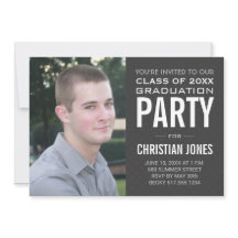 雄モダン卒者 |卒業パーティー招待状