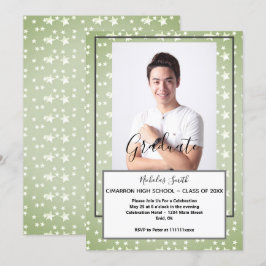 雄モダン星 |卒業パーティー 招待状