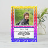 雄モダン星(星) |卒業パーティー 招待状 (スタンド正面)