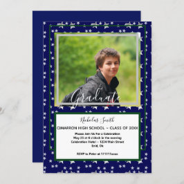 雄モダン星(星) |卒業パーティー 招待状