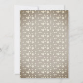 雄モダン灰色の星 |卒業パーティー 招待状 (裏面)