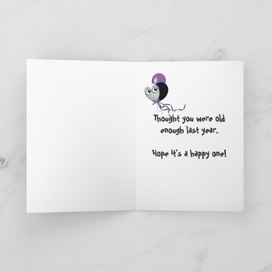 雄ヤギの誕生日 カード (内部)