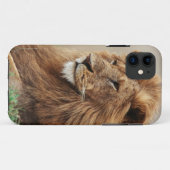 雄ライオンのクローズアップ Case-Mate iPhoneケース (裏面(横))