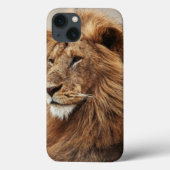 雄ライオンの接写 Case-Mate iPhoneケース (裏面)