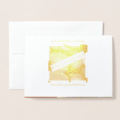 雄ライオン野生動物芸術の父の頭文字の日 箔カード (裏面封筒付き)