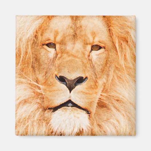 雄ライオン マグネット (正面)