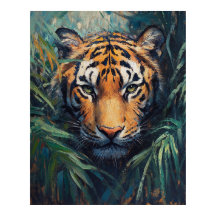 雄壮なジャングルの虎