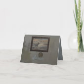 雄壮なムース 4" x 5.6" サンキューカード (裏面)