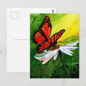 雄壮なモナークバタフライ ポストカード (正面/裏面)