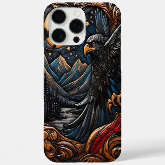 雄壮な野生のワシのアートワーク Case-Mate iPhoneケース (裏面)