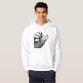 雄壮な鹿 パーカ (正面フル)